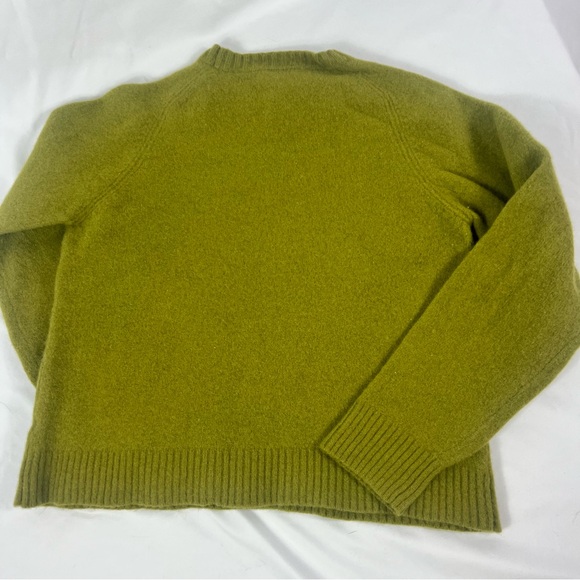 J.Crew Moss Green Lambs Wool Sweater - Picture 6 of 6